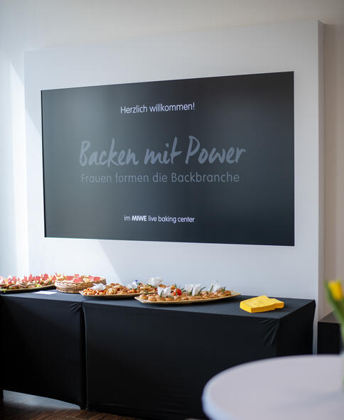 Ein warmes Willkommen an die Besucherinnen von „Backen mit Power“