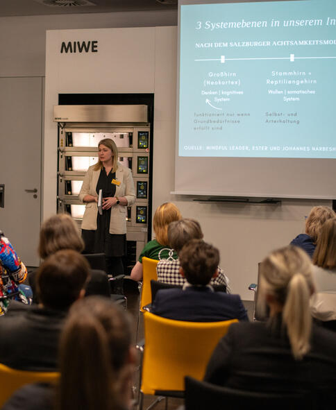 Eine der Keynotes: Natalie Frühwirth über mentale Stärke