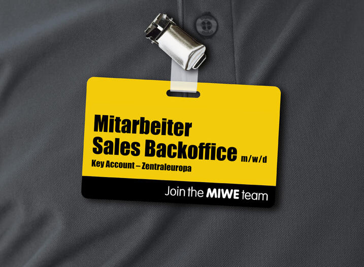 Mitarbeiter Sales Backoffice (m/w/d) Key Account - Zentraleuropa