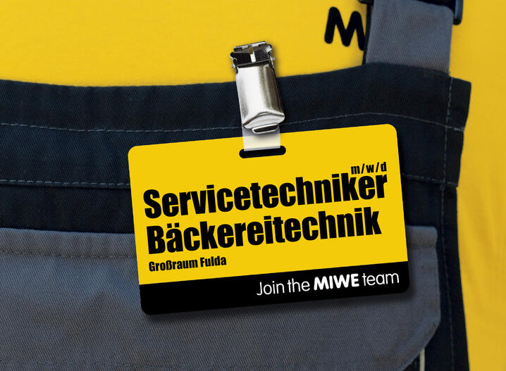 MIWE Servicetechniker Bäckereitechnik (m/w/d) Großraum Fulda