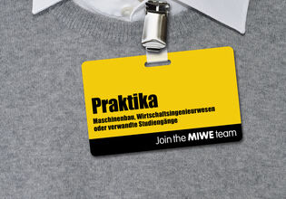 MIWE Praktikum / Abschlussarbeit Maschinenbau, Wirtschaftsingenieurwesen, Logistik o. ä.