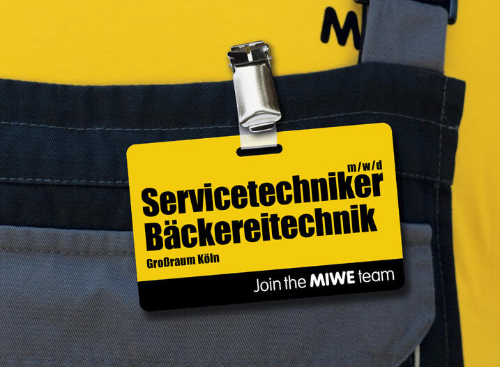 MIWE Servicetechniker Bäckereitechnik (m/w/d) – Großraum Köln